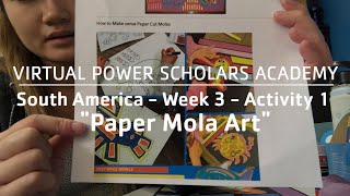 South America - Week 3 - Activity 1 - Paper Mola Art