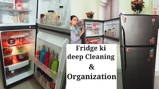 How to clean fridge . Fridge ki deep cleaning .फ्रिज को साफ करने का आसान तरीका।.....