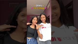 GRWU for COLLEGE💕 #grwm #grwmoutfit #collegeoutfit #shortsfeed #shortsviral #ootd #minivlog #outfit