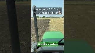 Johndeere 5725 AC cab with 4 reversible plough