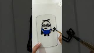 How to do Glass Painting | DIY Minion Glass Painting #glasspainting #minions #kashvicreates