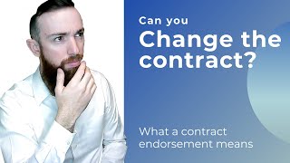 Can you change your contract?