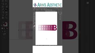 Latter B flip text effect in adobe illustrator!!  @ARiNSAESTHETiC