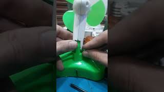 how to make rechargebal mini desk fan