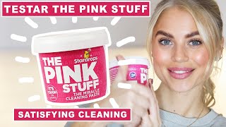 TESTAR THE PINK STUFF  | Städhacks | Tiktok Cleaning Hacks | Städ-hacks | The Pink Stuff Review