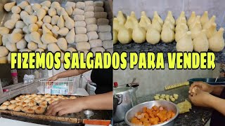 FAZENDO SALGADOS PARA VENDER