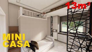 Kitnet 13m² | RESIDÊNCIA MINIMALISTA |