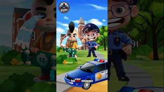 Pak polisi bantu temukan rumah Joni| kartun tempel #cartoon #animation #shorts