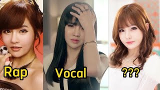 Chị cả BORAM có thể cân hết các thể loại Rap,Visual,Vocal,...