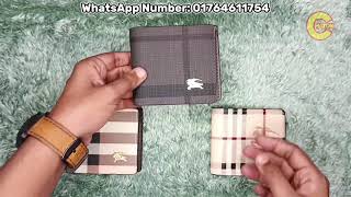 Burberry bifold wallet | Best men's designer wallet | Wallet for men branded | Wallet shop in Dhaka