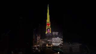 Burj Khalifa Celebrates srk birthday #srk #youtubeshorts