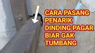 cara perbaiki pagar bagian dinding semen nyaris terlepas dari kerangkanya