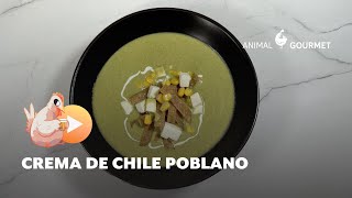 Receta de CREMA DE CHILE POBLANO