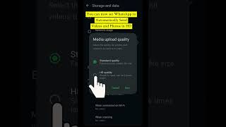 How to set WhatsApp to Automatically Send Videos and Photos in HD #whatsapp #howto