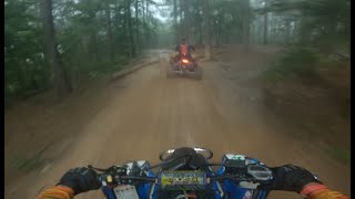 Caught in the middle of a thunder storm in River Run ATV Park | TRX 450