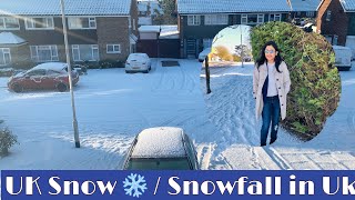 UK Snow / Snow in lockdown | 2021 #uksnow #snowfall2021 #snowinuk #whiteblanket #indianinuk