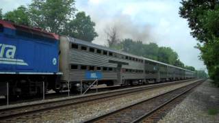 Metra Outbound Through Brookfield With ALOT of Smoke!