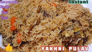 Yakhni Pulao Recipe in Instant Pot by Tabs Yummy Recipes/ quick and easy 🤤🤤🔥