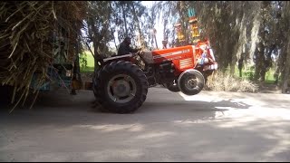 6 Tractor ki Performance very heavy loaded trolley with black smoke - Zabardast perofrmance