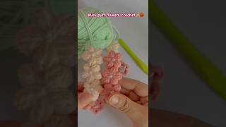 Tutorials how to make mini puff flowers crochet, you can use as hairclip / pin 💕✨🧶