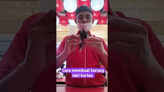 cara membuat burung dari kertas bekas #fyp #tutorial #shorts #kreatif