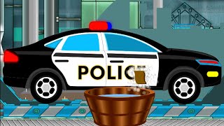 Autogarage der Polizei und Mehr Zeichentrickvideos für Kinder