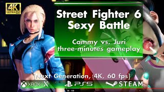 Street Fighter 6 - Sexy Battle, Cammy vs Juri [4K, 60 FPS]