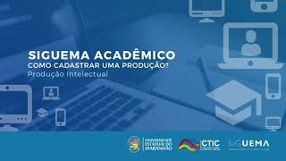 Portal Docente SigUema Acadêmico- Cadastro de Produção Intelectual