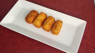 Croqueta de jamón #croquetascaseras #recetafacil