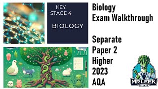 Biology Separate Paper 2 Higher 2023 AQA Walkthrough