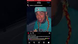 6ix9ine is listening to Gunna ￼😂