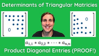 Determinant of Triangular Matrix | Linear Algebra Proof