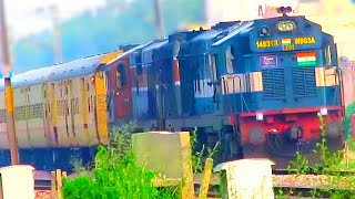 High Speed Trains on Double Railway Tracks! Indian Railway Trains Video Compilation