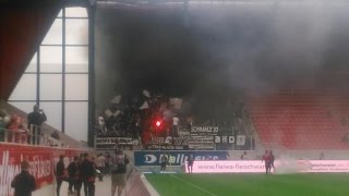 Pyro & Spielunterbrechung - Regensburg vs. Burghausen (26.09.15)