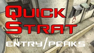 Quick Strats (T) - Dust2 A Short Entry/Peaking