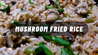 Tasty Mushroom Fried Rice Recipe - Quick and Flavorful! #mushroomfriedrice #easyrecipe #vegetarian