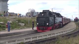 De Brockenbahn is een beroemde stoomtrein naar de top van de Brocken