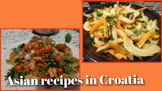 cooking my own style of rice and vegetables/ ovako sam kuhala riẓ̌u I povrč̣em /Croatia food