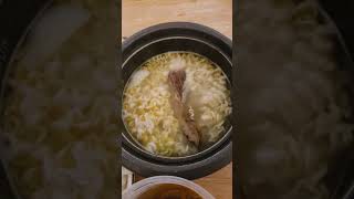 Daikon radish, beef steak and curry chicken serve with korea beef flavor instant noodles.