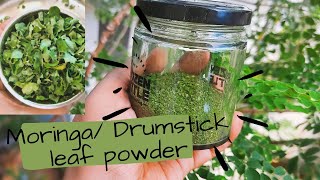 🌿How to make moringa / Drumstick leaf powder | Immunity booster for kids #shorts