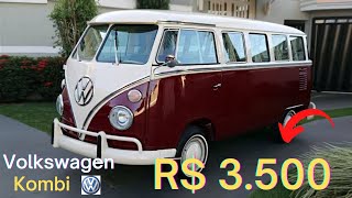 🚨 volkswagen Kombi Á venda A parti de 3.500 Reais #utilitarios #pickup