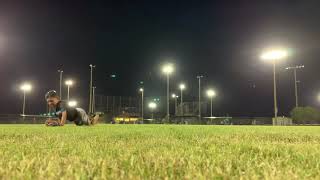 Baseball Diving catch practice 5U