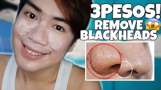 3PESOS LANG!!😱 EASY REMOVE BLACKHEADS!♥️