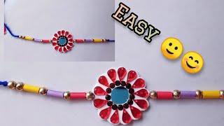 how to make very easy and simple rakhi for rakshabandhan (राखी बनाने का सबसे आसान् तरीका !