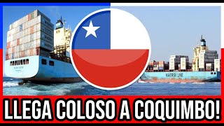 Llega el PRIMER Porta Contenedores de MAERSK a Coquimbo 🇨🇱 #Chile #Valparaiso #ViñaDelMar #BioBio