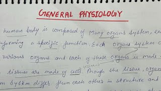 General Physiology and cell structure #paramedicalstudypoint  #physiology #cellstructure