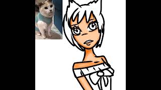 desenhando minha gata versão humana (Ibis Paint)