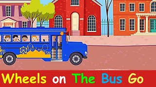 Wheels On The Bus || kids English Nursery Rhymes and songs for children || Preschool learning videos