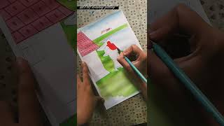 village working woman drawing#shorts #youtubeshorts #@senary drawing