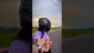 Love song 😍 romantic Couple's bike ride whatsapp status||#short#love #status#bike#viral #ytshorts